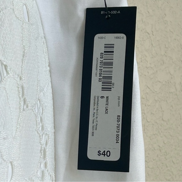 NWT Worthington White Lace Overlay Pencil Skirt Women’s 6 Career Office Workwear - Picture 4 of 7